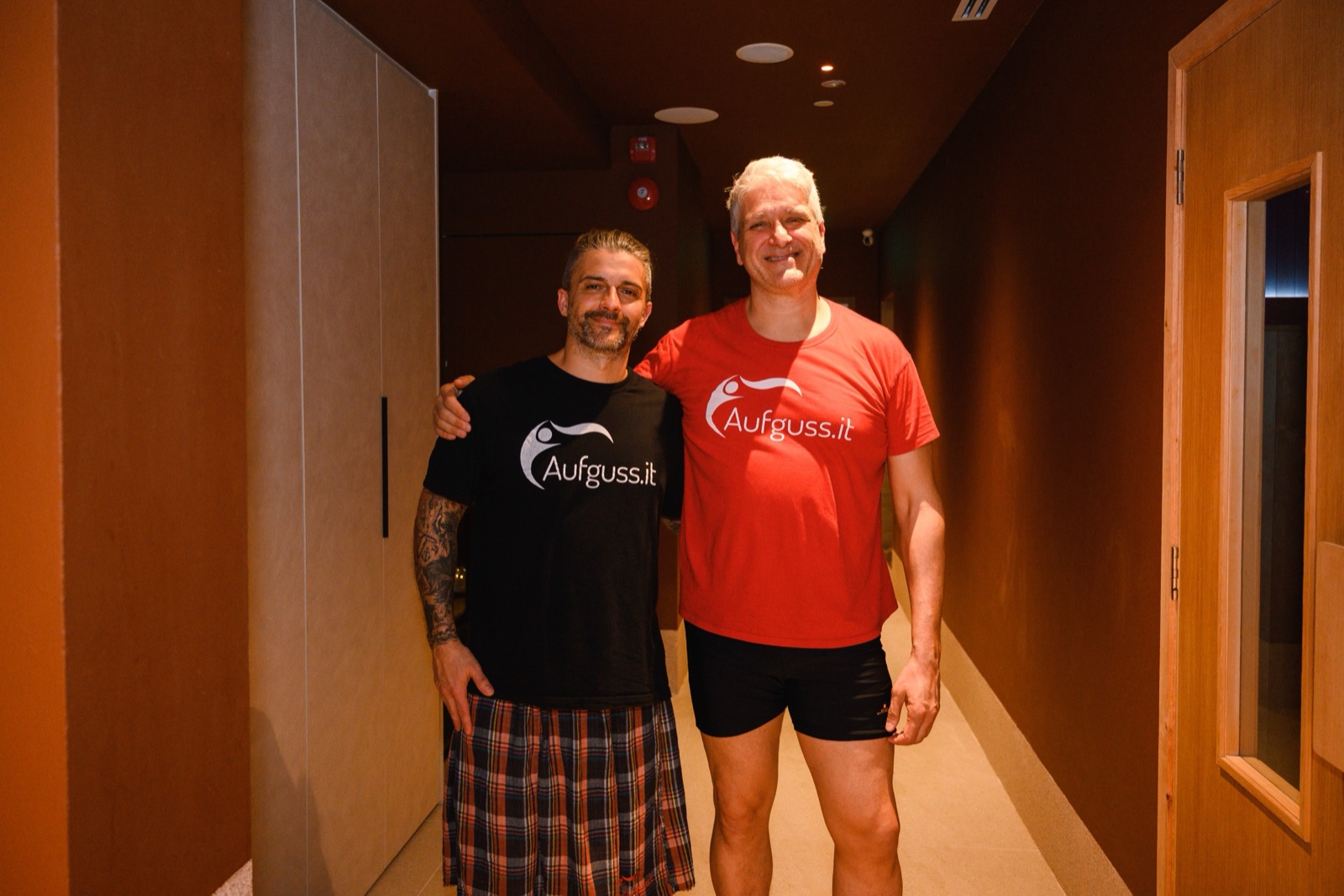 Aufguss.it founders Riccardo Marzi and Enrico Ganassin
