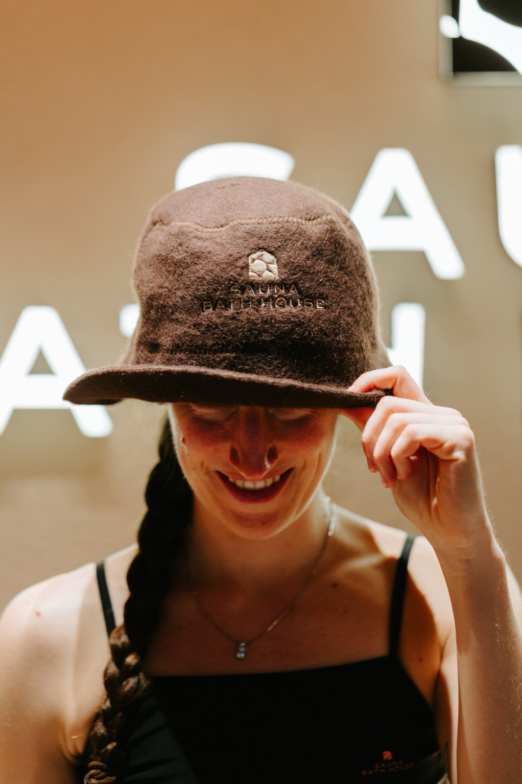 A guest in the SBH wool hat, brim down